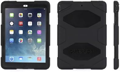 Калъф за Apple iPad Air Griffin Survivor, черен, черен-черен, в търговията на дребно опаковки (GB36307)
