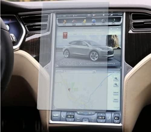 EVitems, Tesla Model S и Model X Защитно фолио за екрана с висока разделителна способност, Закалено стъкло 9H, Защита за тежки