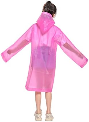 Goooodgem 3 опаковки на Детска пелерина -Хитрец за момчета и момичета с качулка - Преносим многократна употреба дъждобран EVA