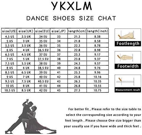 YKXLM/ Дамски Кожени Танцови обувки за латино танци със затворени пръсти На ниски обувки За балет партита, Модел Обувки за танци Салса -DYZPZK