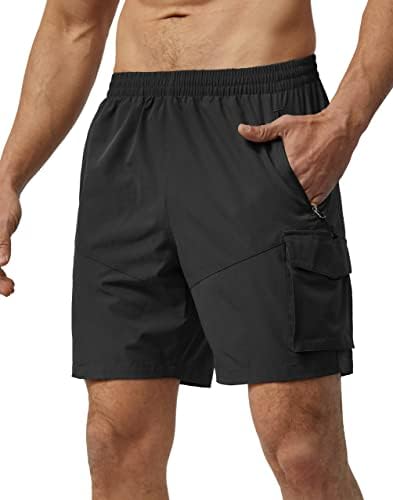 Мъжки Туристически Панталони-Карго Nomolen, Леки, бързо съхнещи Спортни къси Панталони с много Джобове за Тренировки, Голф,