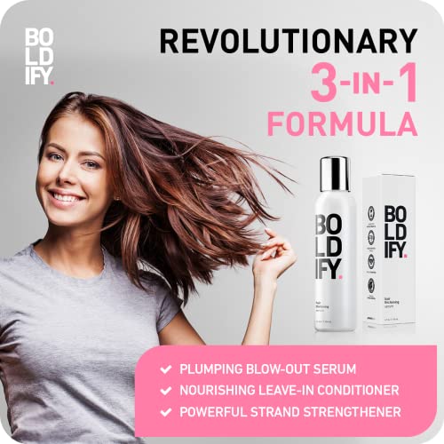 Серум за сгъстяване на косата Boldify - Най-доброто средство за сгъстяване на коса, за жени и мъже, Незабавен загуститель за коса