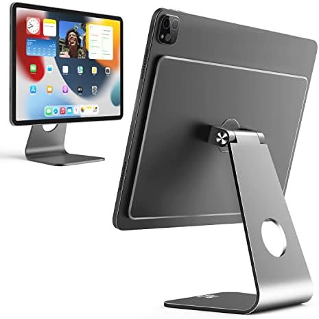 KSW KINGDO Магнитна поставка за iPad, Въртящи се под различни ъгли Плаващ Магнитен държач за iPad Pro 11, Съвместим с Apple iPad