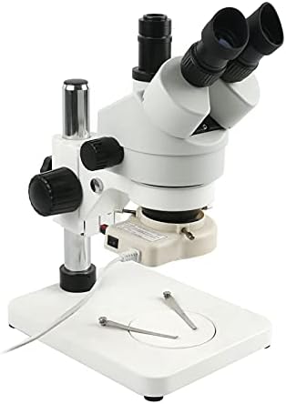 Аксесоари за микроскоп ZXYAN Simul Focal Промишлен Тринокулярный Стереомикроскоп Увеличаване на Непрекъснато Увеличение 7X - 45Ч за ЛАБОРАТОРНИ
