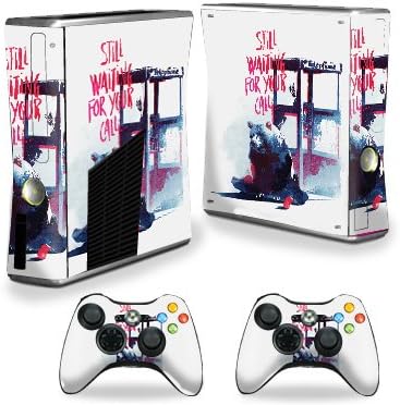 Корица MightySkins, съвместима с конзола на X-Box 360 Xbox 360 S - Все още е в очакване | Защитно, здрава и уникална Vinyl