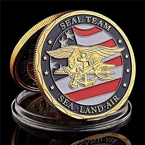 Американски Пират Позлатени Медали Колекционерски Монети Изработка На Златни Монети, Рисувани Монети Възпоменателни Монети За Късмет Монети