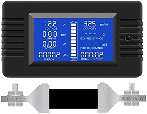 Мултифункционален М зареждане на батерията SLATIOM, 0-200 В, 0-300 А, Цифров Датчик за ток и напрежение с LCD дисплей
