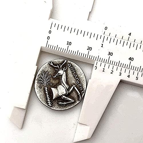 Гръцкото Умения Античен Мед Старата Сребърен Медал са подбрани Монета С Релефни Антилопа 24 мм Медна и Сребърна Възпоменателна Монета