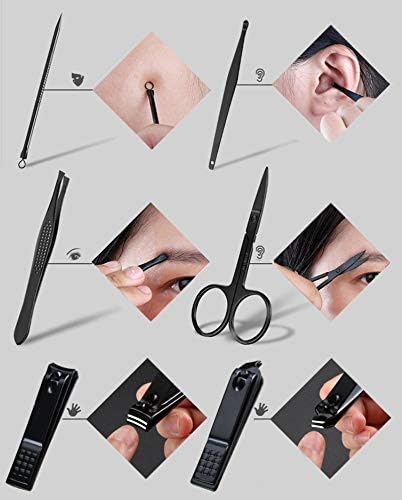 CYSUE 18 в 1 Дизайн Нокти Маникюр Инструменти Педикюрный Комплект Ножици, Пинсети Ушна Пръчка инструмент За Рязане на ноктите На Краката