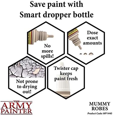 Бойна оцветяване The Army Painter Mummy Robes - Акрилна Нетоксичная силно Пигментированная боя на водна основа за Настолни