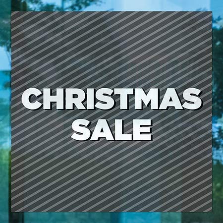 CGSignLab | Верига за прозорци Коледна разпродажба - В сивата лента | 16 x16