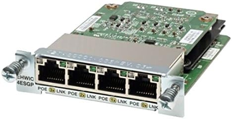Cisco EHWIC-4ESG-P POE 4 Порта 10/100/1000 Подобрена Високоскоростен интерфейс WAN карта