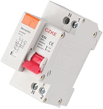 Автоматичен прекъсвач остатъчен ток AXTI 1P + N 230V MCB със защита от претоварване работен ток и късо съединение RCBO (Цвят: 1P