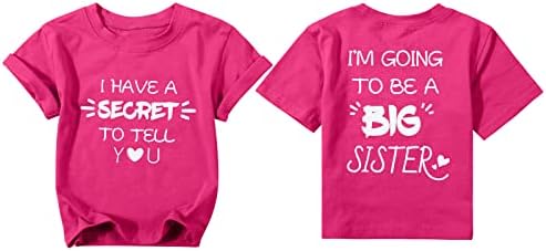 Тениска за старши сестри, реклама за малки момичета, Тениска, Повишена до по-Голяма сестра, Тайна, която трябва да Ви кажа, Облекло,