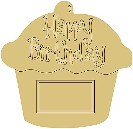 Дизайн на кексчета по Подобие на Деколте Незаконченная Дървена Закачалка за парти по случай рождения Ден на Всеки Ден Форма от МДФ Платно Стил