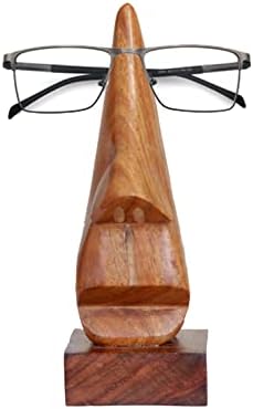 Дървен Държач за очила под формата на носа