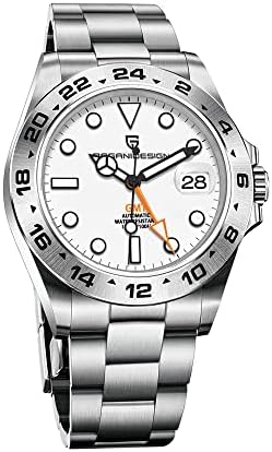 Дизайнерски часовници Pagani за Мъже, Японски NH34, Автоматични Часовници GMT, Механични, 40 мм, Сапфирен Огледало от Неръждаема Стомана, 10