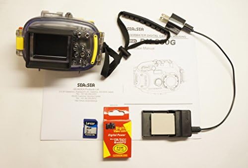 Подводни Цифров фотоапарат Sea & Sea DX-860G с корпус, 6,2 мегапиксела, 3-кратно оптично увеличение, 5-кратно цифрово увеличение, Синьо