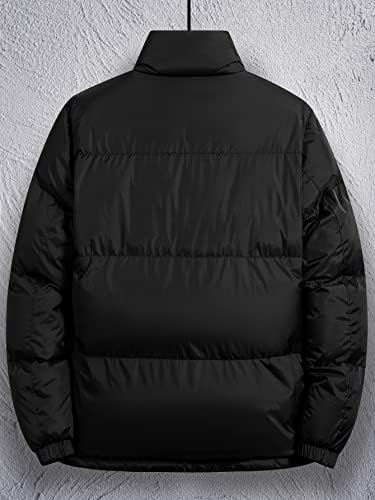 Xinbalove Men за сака, мъжко пуховое палто с подплата, за кулиске, 1 бр. (Цвят: черен размер: голям)