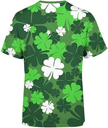 Мъжки тениски WOCACHI на Деня на Св. Патрик, по-мръсни, с къс ръкав, Зелени Тениски с графичен дизайн, Потници, Тениска Gnomes