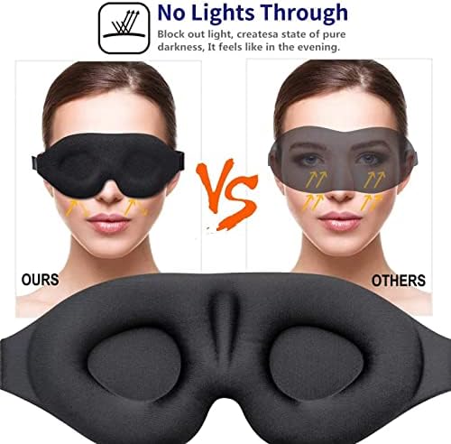 3D contour маска за очи Hogoo, маска за очи за сън, за мъже и жени, светозащитная, мека и дишаща маска за очи за нощен сън, за да