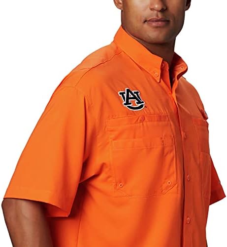 Мъжка риза Columbia Collegiate Tamiami с къс ръкав, Отборен Цвят, Малки размери на САЩ