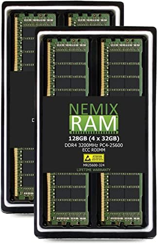 Комплект 256 GB (8x32 GB) Регистрирана памет DDR4-3200 PC4-25600 ECC за платки на ASRock Rack EPYCD8-2T от NEMIX RAM