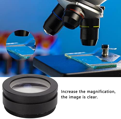 Допълнителен обектив микроскоп, Допълнителен обектив Барлоу 48 мм, Монтажна Оптична замяна за Тринокулярного микроскоп за Допълнително
