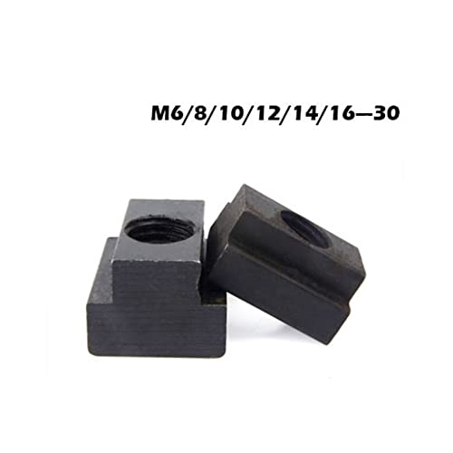 Т-образна гайка 2 елемента M6 M8 M10 M12 M16 DIN508 Черно Покритие От въглеродна стомана марка 8,8 С Т-образно пазом, Вставляемая на мебели