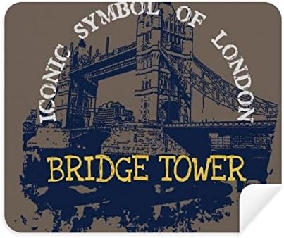 Обединено кралство ВЕЛИКОБРИТАНИЯ London bridge Tower Графити Плат За Почистване на Екрана за Пречистване на 2 елемента замшевой
