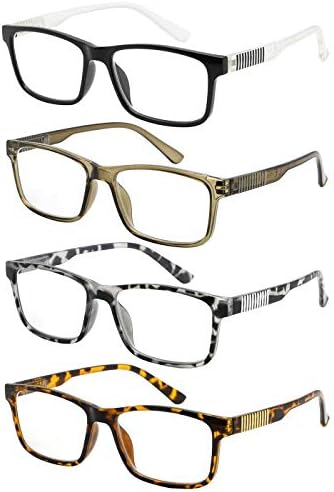 Eyekepper 4-Pack Очила за четене за Жени, Мъжки Дизайнерски слънчеви Очила за четене + 2,75