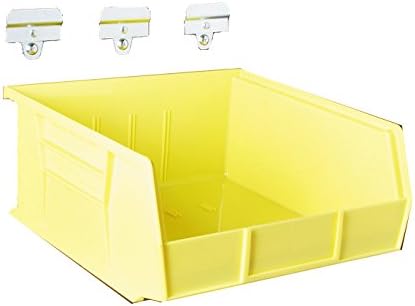 Triton Products BK-235 LocBin Комплекти висящи кутии BinKit и щипки 10-7 /8 См L x 11 Инча W x 5 инча От жълто полипропилен 6 бр.