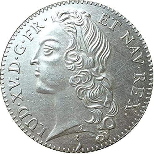 Френска Монета 1764 г., покрит с Чиста Мед, Сребърни Монети за Практикуване на Занаяти, Колекция от монети, Възпоменателна Монета