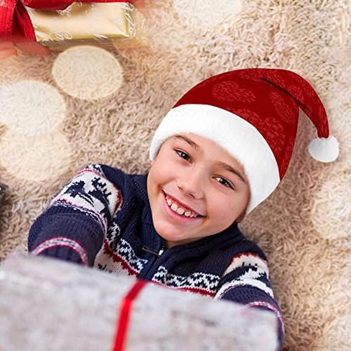 Обичам животните Коледна шапка на дядо коледа за червена коледна шапка Празнични сувенири, Коледни аксесоари за празнични партита
