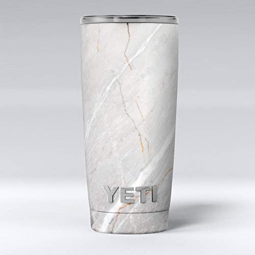 Дизайн Skinz Slate Мраморна повърхност V8 - Набор от винил оберток със стикер на кожата, Съвместим с бокалами Yeti Rambler
