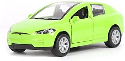 Мащабна модел на превозното средство за Tesla Model X Модел на колата от сплав, Монолитен под налягане, за Автомобили в
