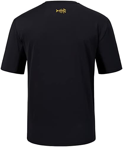 BASSDASH Мъжка Тениска UPF 50 + Performance С къс ръкав и Джоб, UV Защита От Слънцето, Риболов, Туризъм, каране на Каяк, Спортни Ризи