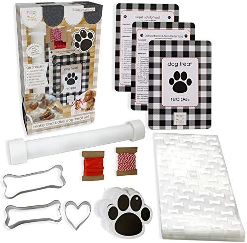 Hapinest Пригответе свой собствен набор от домашни лакомство за кучета - Калъпи за бисквити от кучешки кости, 24 подарък пакет и