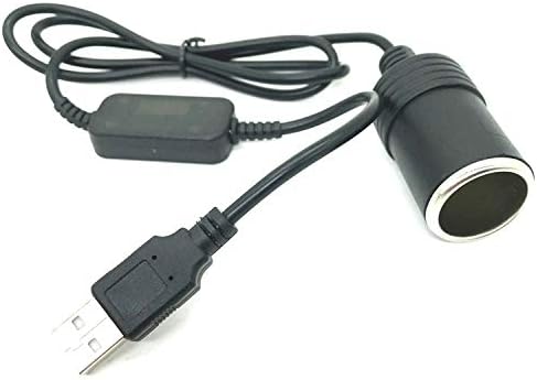 OUOU USB Штекерное гнездото на запалката на автомобил 12, женски Нагоре кабел, Инвертор, Преобразувател, Запалки, Съвместим Дървар за управление,