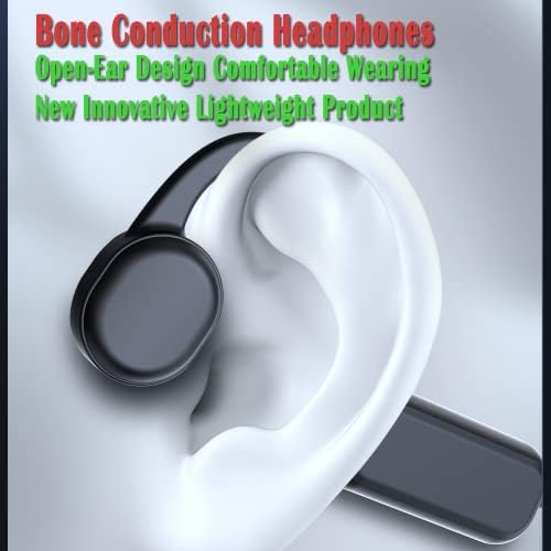 Слушалки за плуване IHAO с отворена ухото слушалки с истинска костна проводимост, MP3 плейър С вградена памет от 16G IP68, Водоустойчив