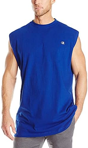 Мъжки t-shirt Шампион на Джърси с мускулите Голям растеж и мъжки t-shirt, без ръкави, с мускули Големи и Висок растеж