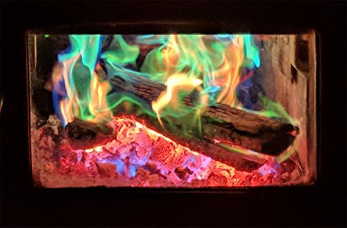 Боя Merlin's Fire Flame, с ярки Дълъг промяна на цвета на Ударен пламък за вътрешно и външно използване 0,882 грама, 12 опаковки