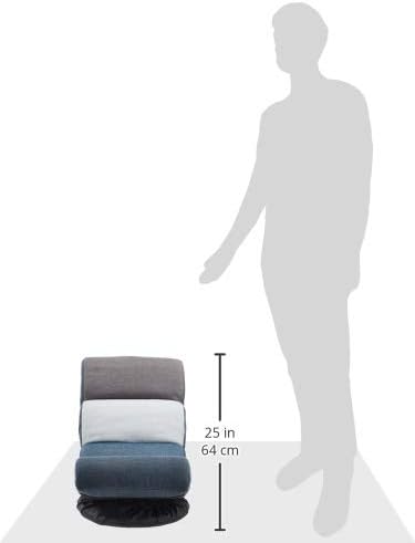 Отточна тръба на шарнирна връзка Компактен Регулируем стол Basics за пода от Стиропор, Син / Бял / Сив