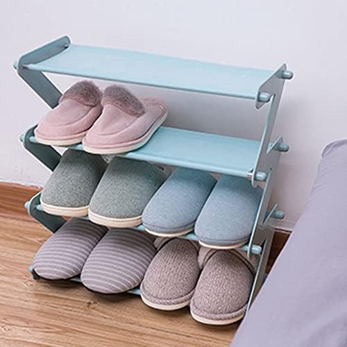 SDFGH Стойка за обувки В събирането на Z-Образна Тъкан Домашен Рафтове за обувки в спалнята на общежитието В Събирането на Стойка