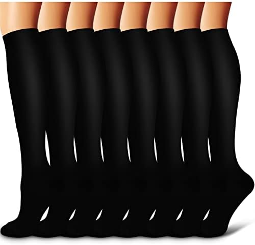 Компресия чорапи Laite Hebe за жени и мъже circulation (8 двойки), Чорапи-най-Добрите за бягане, спортни занимания, разходки,