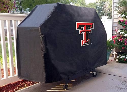 Texas Tech Red Raiders HBS Черен Външен Сверхпрочный Винил Калъф за печене на барбекю (60 инча)