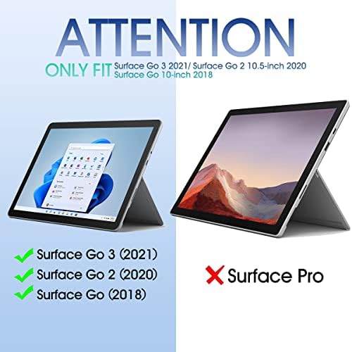 Калъф-клавиатура Nanhent с защитно фолио за таблет Surface Go 3 (2021) / Surface Go 2 (2020) / Surface Go (2018 Г.), Магнитна Свалящ