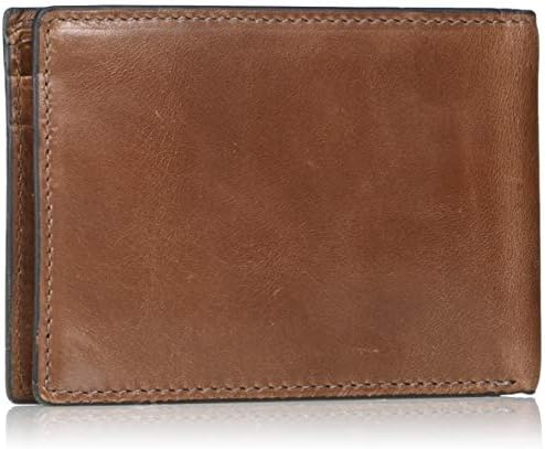 Тънък минималистичен портфейл с Двоен Преден джоб от кожата Райън от Fossil Men ' s Ryan с RFID заключване