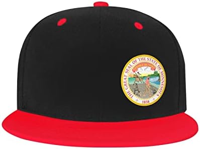 Детска бейзболна шапка BOLUFE State Seal of Minnesota, има добра дишаща функция, естествен комфорт и пропускливост на въздуха