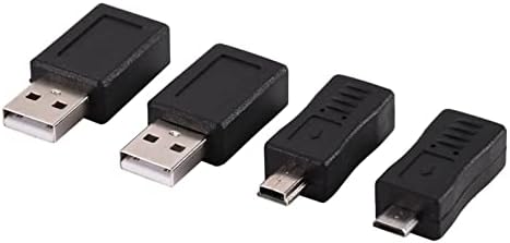 Адаптери Yosoo Health Gear USB 2.0, 12 бр., Няколко адаптери USB2.0, Мини-Преобразуватели от Типа Мъж-жена, Набор от Конектори